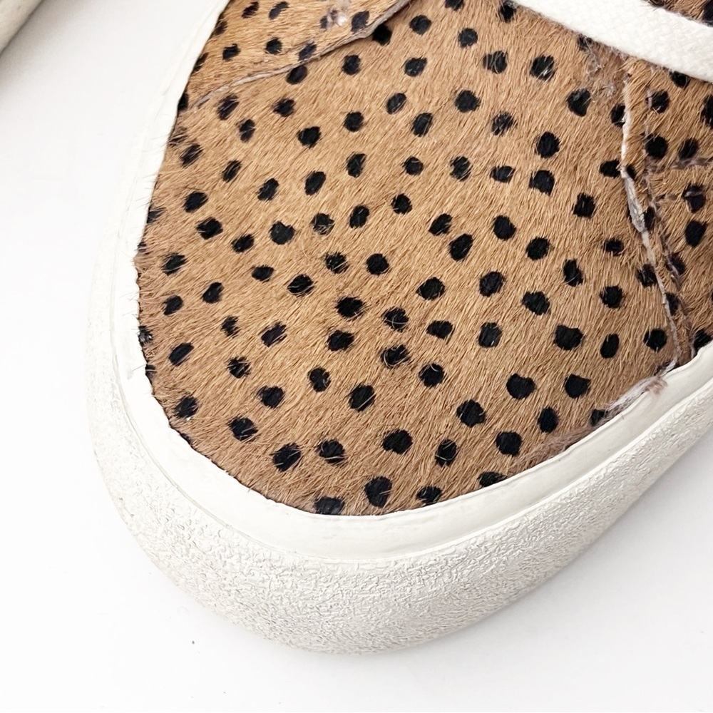 MADEWELL Spotted Calf Hair Lace Up Sidewalk High Top Sneakers Women’s Size 8 - Picture 12 of 15
